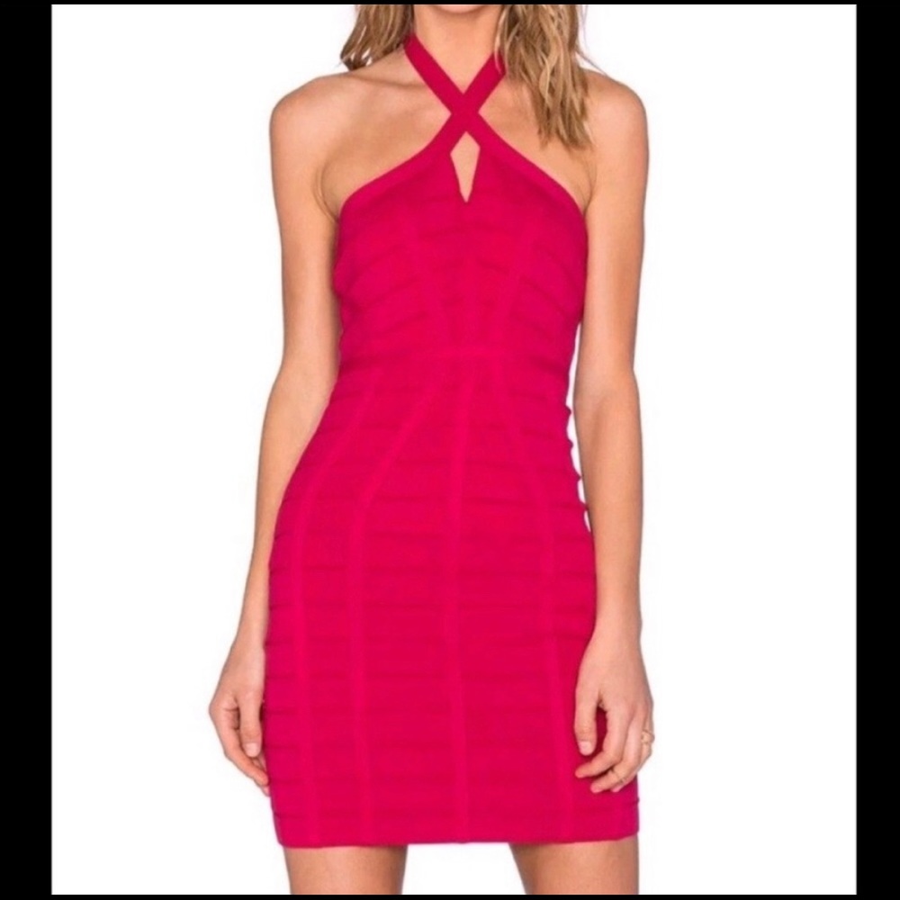 Pink Revolve Bandage Dress